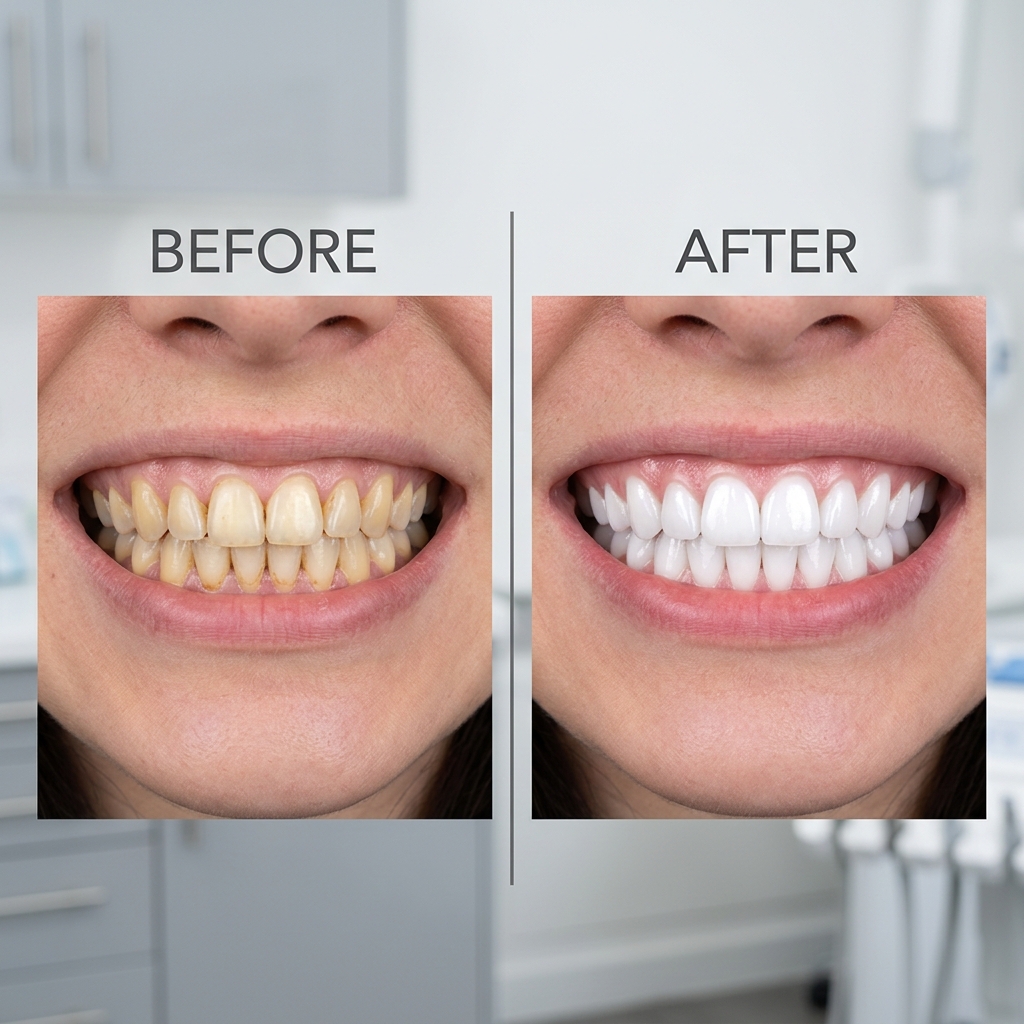 Laser Whitening Before After