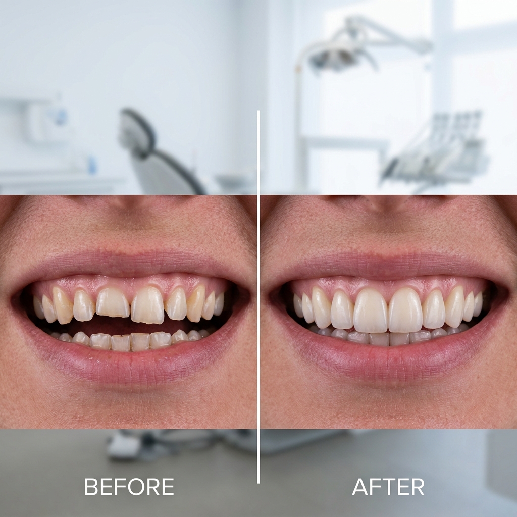 Symmetrical Smile Before After
