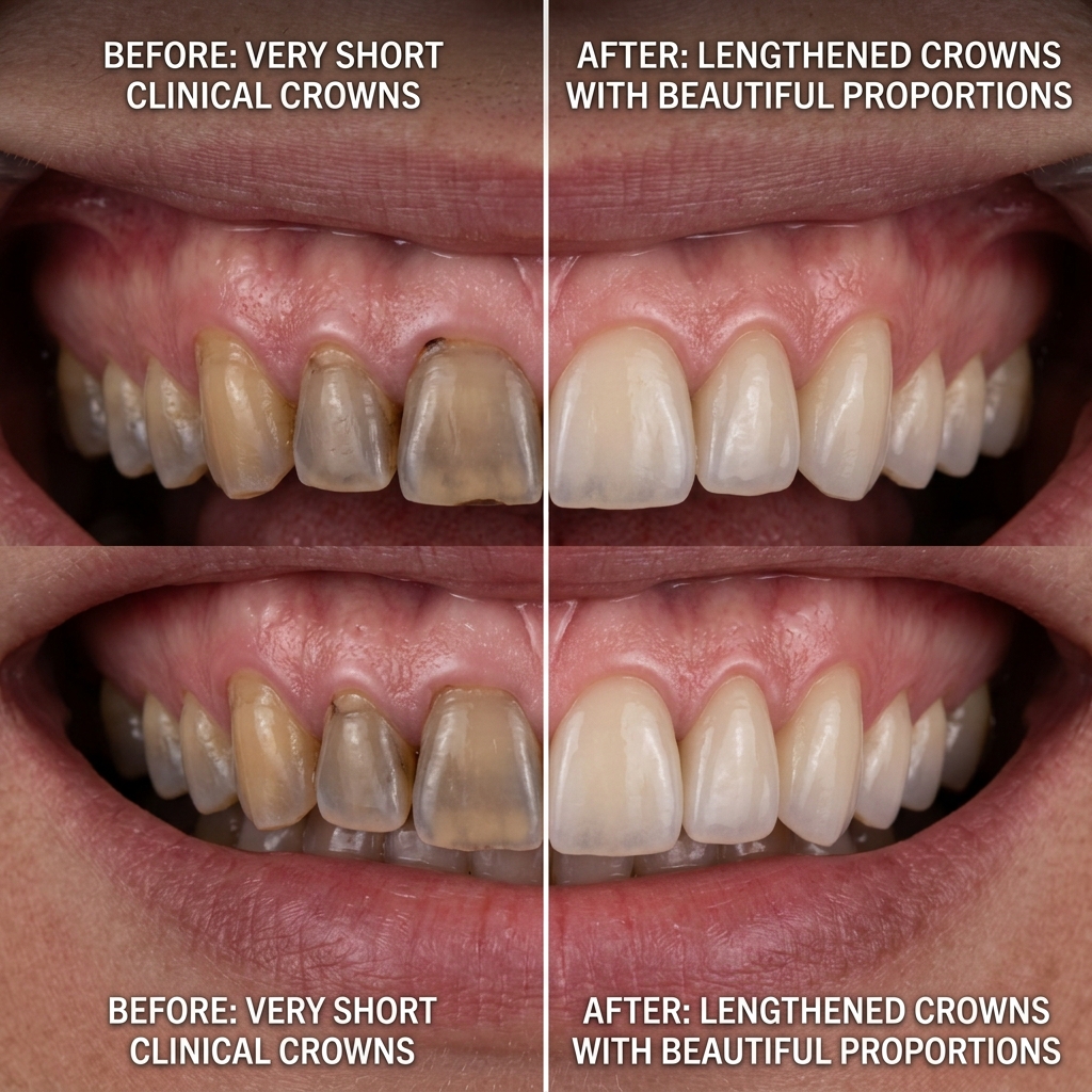 Crown Lengthening Before After
