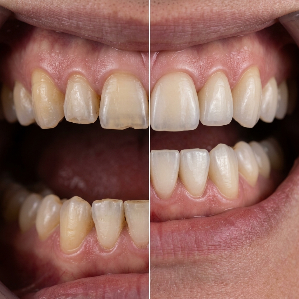 E-max Before After